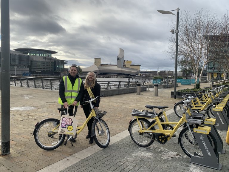 Chris and Jess at TfGM event